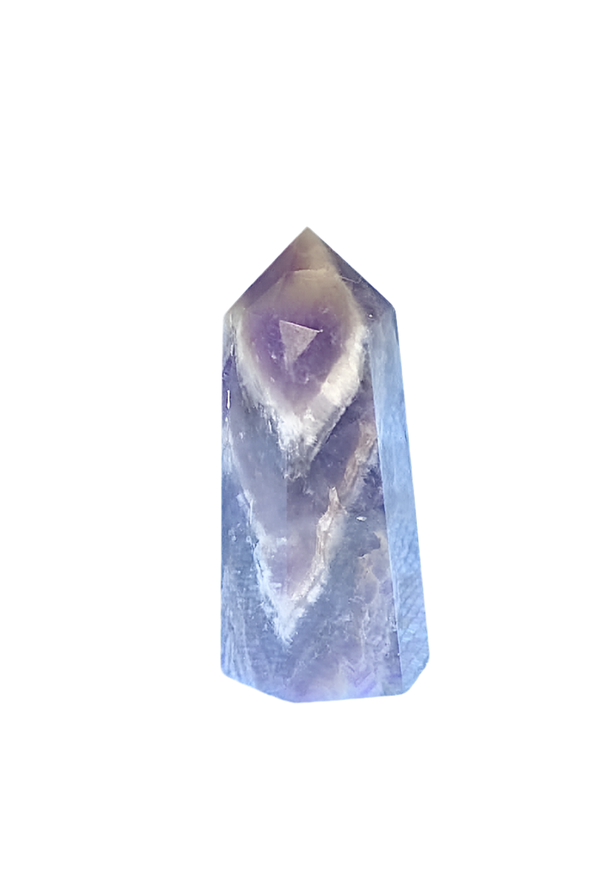 Chevron Amethyst Obelisk