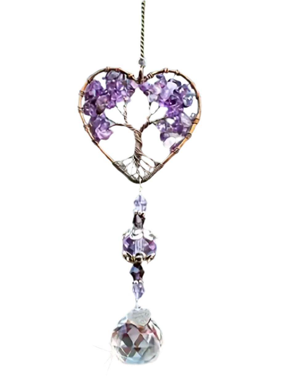 Amethyst Chip Suncatcher