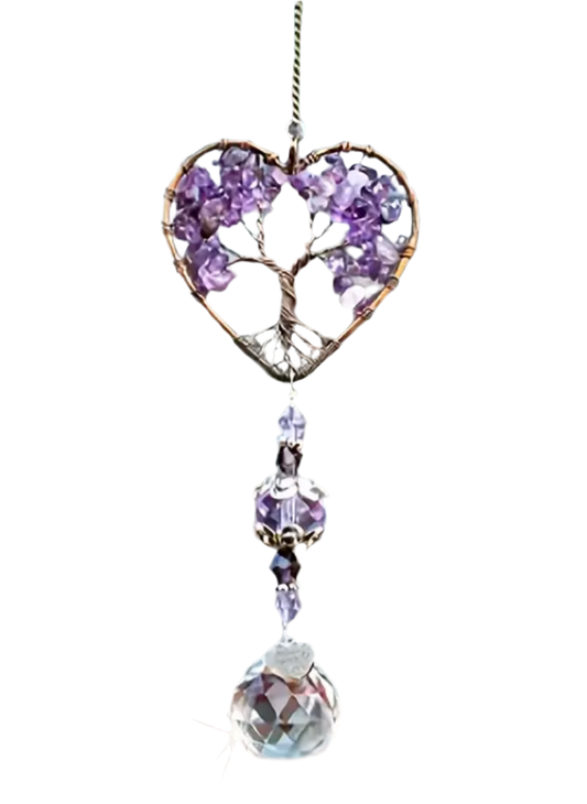 Amethyst Chip Suncatcher